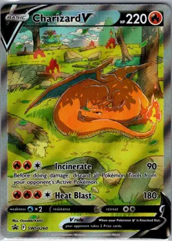 Charizard V - SWSH260 SWSH: Sword & Shield Promo Cards - Pokemon Card - NM - Image 1