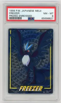 Pokemon Card Articuno Freezer Meiji Embossed Promo 1999 PSA 8 NM-MT - Image 1