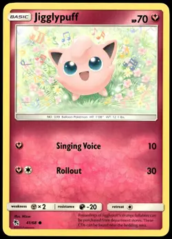 Jigglypuff 41/68 Common Hidden Fates Pokemon Near Mint - Image 2