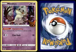 Mimikyu 081/189 Holo Promo Trick or Trade BOOster Pokemon Near Mint - Image 1