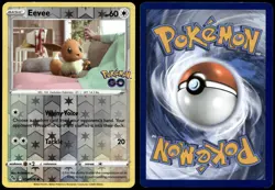 Eevee 054/078 Common Pokemon GO Pokemon Reverse Holo Near Mint - Image 1