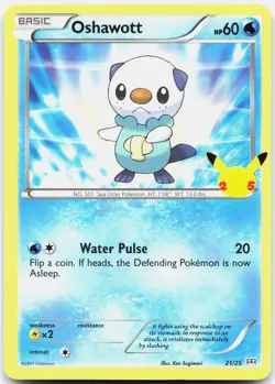 Oshawott 021/025 Promo McDonald's 25th Anniversary Promos Pokemon Near Mint - Image 2
