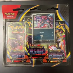 Pokemon TCG: Phantasmal Flames Sneasel 3-Pack Blister Box Set - Image 1