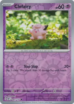 4x Clefairy - 081/197 - Common - Reverse Holo NM-Mint Pokemon SV03 - Obsidian Fl - Image 1
