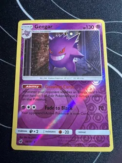 Pokemon Gengar 38/111 Sm-Crimson Invasion Reverse Holo Rare - English 130 HP - Image 1