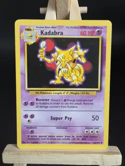 Pokemon TCG Kadabra Base Set 32/102 Regular LP - Image 1