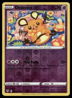 Dedenne 078/189 Uncommon Darkness Ablaze Pokemon Reverse Holo Lightly Played - Image 1