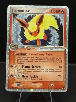Pokemon TCG Flareon Ex Delta Species Holo 108/113 - Image 1