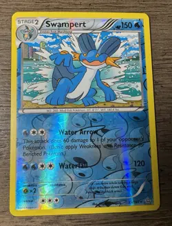 Swampert 35/160 Primal Clash Reverse Holo NM Pokemon Card English - Image 1
