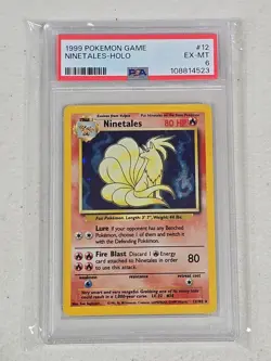 Magneton 12/102 Base Set Rare Holo Pokemon Card WOTC 1999 - PSA 6 EX-MT - Image 1