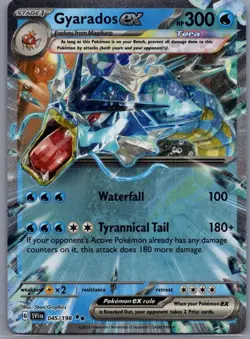 Gyarados EX 045/198 - Pokemon TCG Scarlet Violet Base Ultra Rare Card NM - Image 1