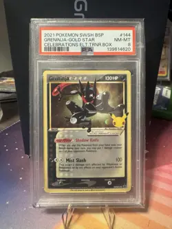 POKEMON GRENINJA SWSH144 BLACK STAR PROMO CELEBRATIONS - Image 1