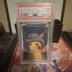 Pokemon TCG 2023 EN SV Promo Pikachu with Grey Felt Hat #085 PSA 9 Holo - Image 4