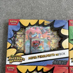 Pokemon Mega Evolution Ascended Heroes EX Box Bundle x4 pack As on Photo - Image 2