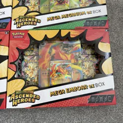 Pokemon Mega Evolution Ascended Heroes EX Box Bundle x4 pack As on Photo - Image 4
