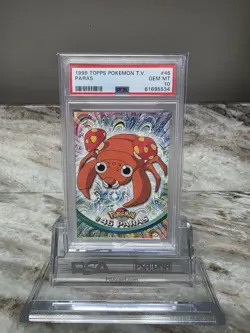 1999 TOPPS POKEMON TV #46 PARAS PSA 10 - Image 1