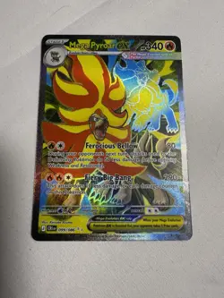 MEGA PYROAR EX 099/086 CHAOS RISING POKEMON (FULL ART, NM) - Image 1
