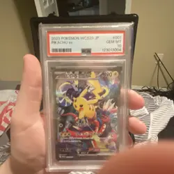 Pokemon WCS23 Yokohama Deck Pikachu ex 001/030 Japanese Holo Promo PSA 10 - Image 3