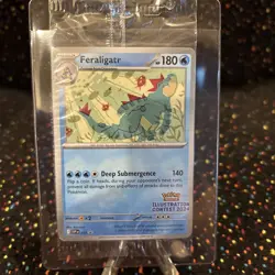 Pokemon TCG Illustration Contest 2024 Sealed, Feraligatr, Pikachu, Toxtricity ex - Image 2