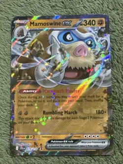Pokemon Mamoswine ex 079/159 Journey Together Double Rare Holo NM - Image 1