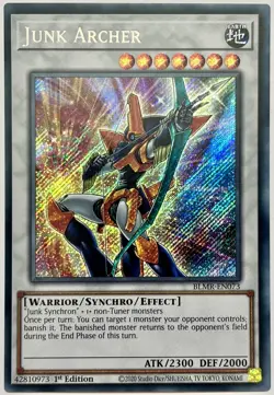 BLMR-EN073 Junk Archer - Secret Rare 1st Edition Near Mint YuGiOh Card - Image 1