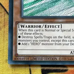 Elemental HERO Stratos BLC1-EN003 Near Mint Secret Rare Limited Edition Yu-Gi-Oh - Image 5