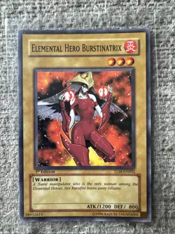 Yu-Gi-Oh! TCG Elemental Hero Burstinatrix TLM-EN002 1st Edition - Image 1
