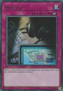 Yugioh - Wiretap (Ultra Rare) (1st Edition) - DUDE-EN054 (P) - Image 1