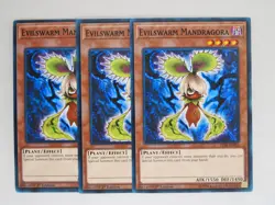 3x Evilswarm Mandragora YS18-EN016 Yu-Gi-Oh! NM 1st Edition - Image 1