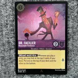 Disney Lorcana First Chapter Dr. Facilier #39/204 Super Rare Foil NM - Image 2