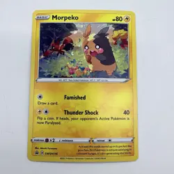 Pokemon TCG Morpeko SWSH116 Cosmos Swirl Holo 2021 Black Star Promo Card 2021 - Image 1