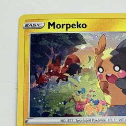 Pokemon TCG Morpeko SWSH116 Cosmos Swirl Holo 2021 Black Star Promo Card 2021 - Image 4