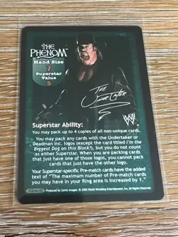 The Phenom Superstar Card (Undertaker) - WWF/WWE Raw Deal - Armageddon - Image 1