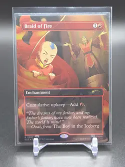 MTG Braid of Fire 2307 Secret Lair Drop Rare Foil Enchantment - Image 1