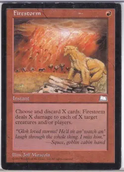 One (1) MTG Firestorm Played Weatherlight - Image 2