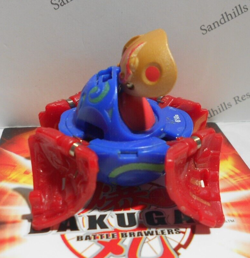 Bakugan Frosch Blue Aquos Red Pyrus Dual Attribute BakuSwap B2 610G - Image 2