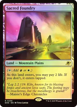 Sacred Foundry Foil Edge of Eternities NM MTG - Image 1