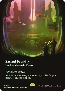 Sacred Foundry Foil Borderless Edge of Eternities NM MTG - Image 1