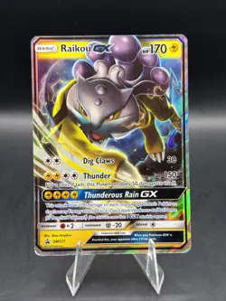 Raikou GX SM121 Promo Holo Ultra Rare Pokemon Card Sun & Moon - Image 1