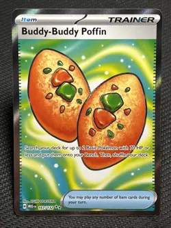 Buddy-Buddy Poffin 167/132 Ultra Rare Mega Evolution Pokemon Near Mint - Image 1