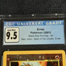 Pokemon Entei Black Star Promo #34 Reverse Holo CGC 9.5 Blue Label 2 Swirls 🌀 - Image 4