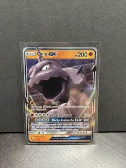 Pokemon Onix GX 36/68: Hidden Fates Ultra Rare Holo - Image 1
