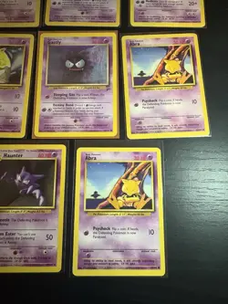 Lot Of 11 Psychic Type Pokemon Duplicates Drowzee Abra Gastly Jinx NM TO LIGHT - Image 2