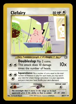 Clefairy 30/111 Uncommon Neo Genesis WOTC Pokemon NM - Image 1