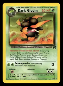 Dark Gloom 36/82 Team Rocket Pokemon NM - Image 1