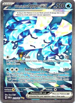 Wellspring Mask Ogerpon ex 213/167 Twilight Masquerade Pokemon Holo NM - Image 1