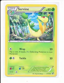 Pokemon Miscellaneous Promo - Servine - 3/114 Cracked Ice Holo - Image 1