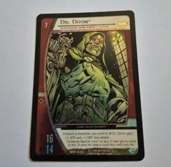 VS System CCG Dr. Doom MFF015 Foil Card Fantastic Four Starter Deck 2005 Marvel - Image 1