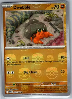 Dwebble (Master Ball) 051/086 SV: Black Bolt - Pokemon Card - NM - Image 1