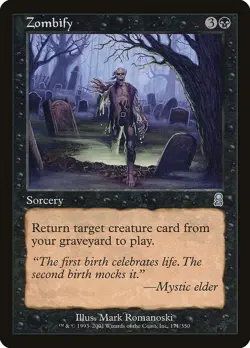 Zombify 1x MtG Odyssey ODY PLAYED - Image 1